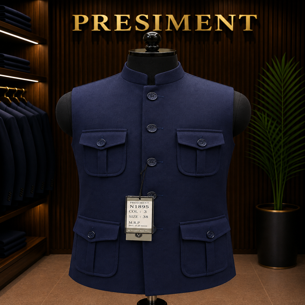 Elegant Men's Four Pocket Waistcoat - Feature: Good Quality