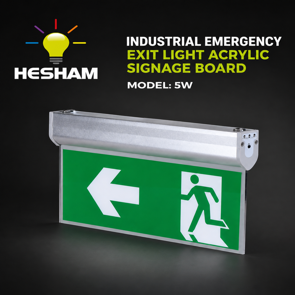 Emergency Exit Light With Acrylic signage Board