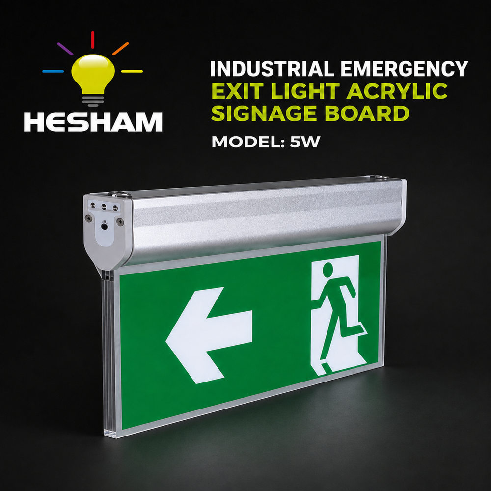 Emergency Exit Light With Acrylic signage Board