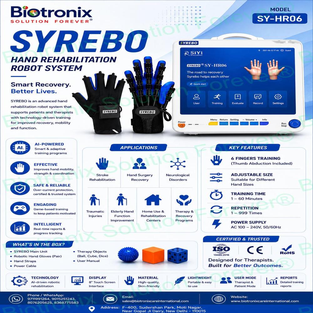 SYREBO C12 Robotic Glove for Motor Recovery