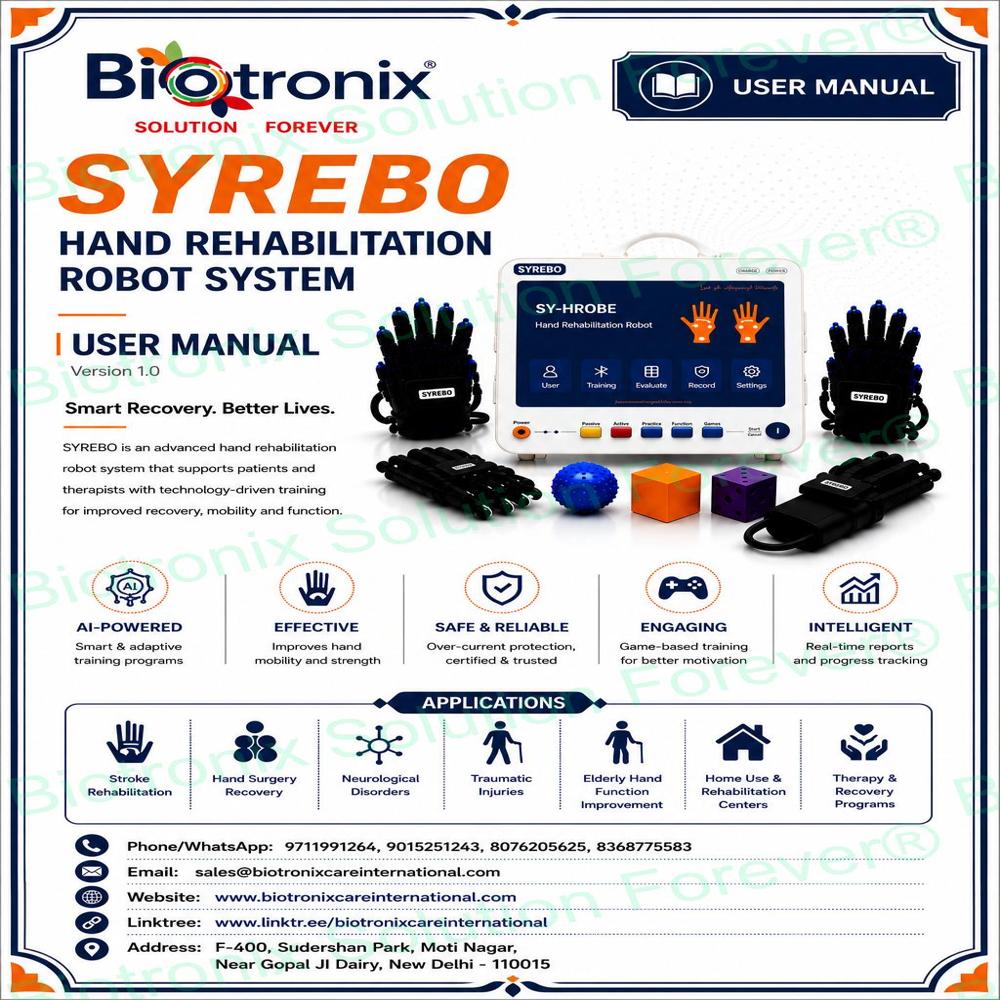 SYREBO C12 Robotic Glove for Motor Recovery