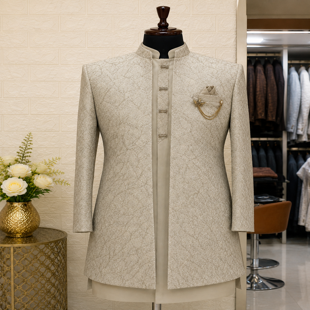 Men's Premium Wedding Style Indo Western Suit