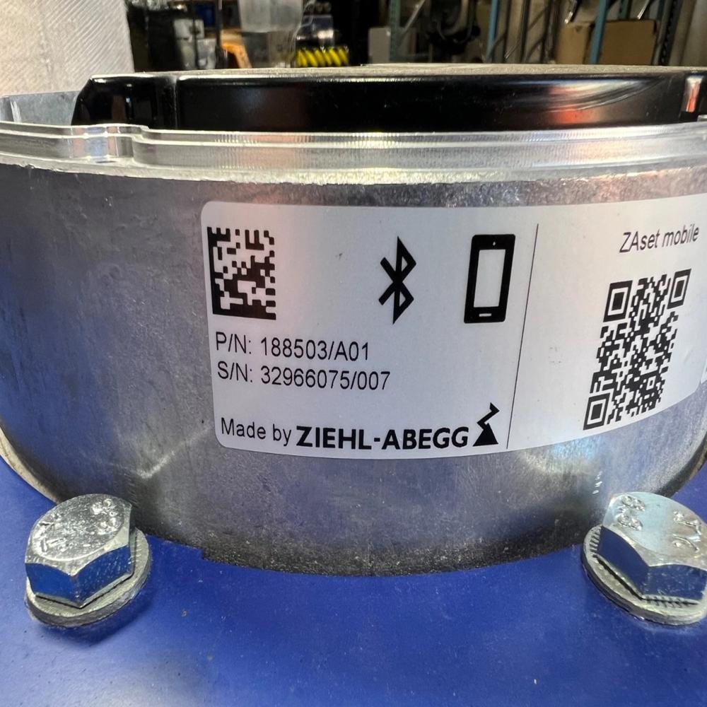 ZIEHL-ABEGG GR50C-ZID.GG.CR 380/480V AC 5.6/4.4A 75089mm Ball Bearing Industrial Centrifugal Fan