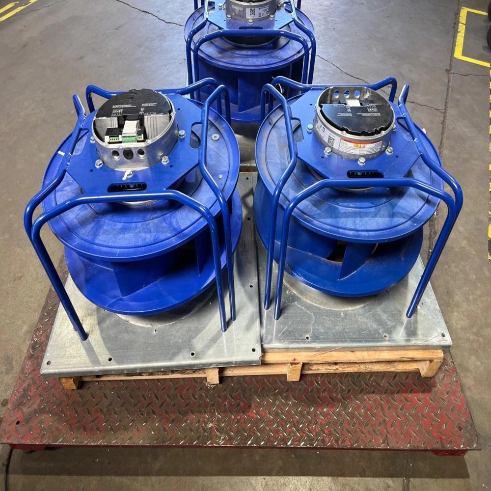 ZIEHL-ABEGG GR50C-ZID.GG.CR 380/480V AC 5.6/4.4A 75089mm Ball Bearing Industrial Centrifugal Fan