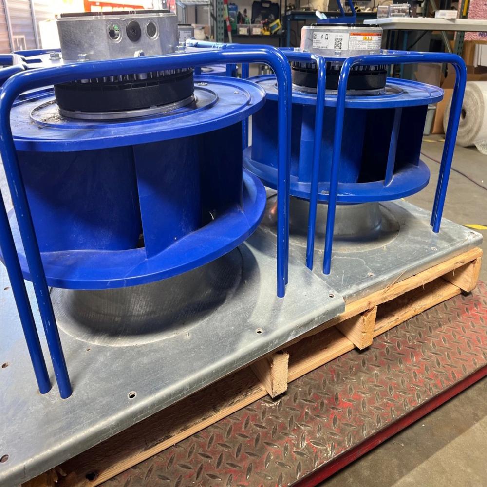 ZIEHL-ABEGG GR50C-ZID.GG.CR 380/480V AC 5.6/4.4A 75089mm Ball Bearing Industrial Centrifugal Fan