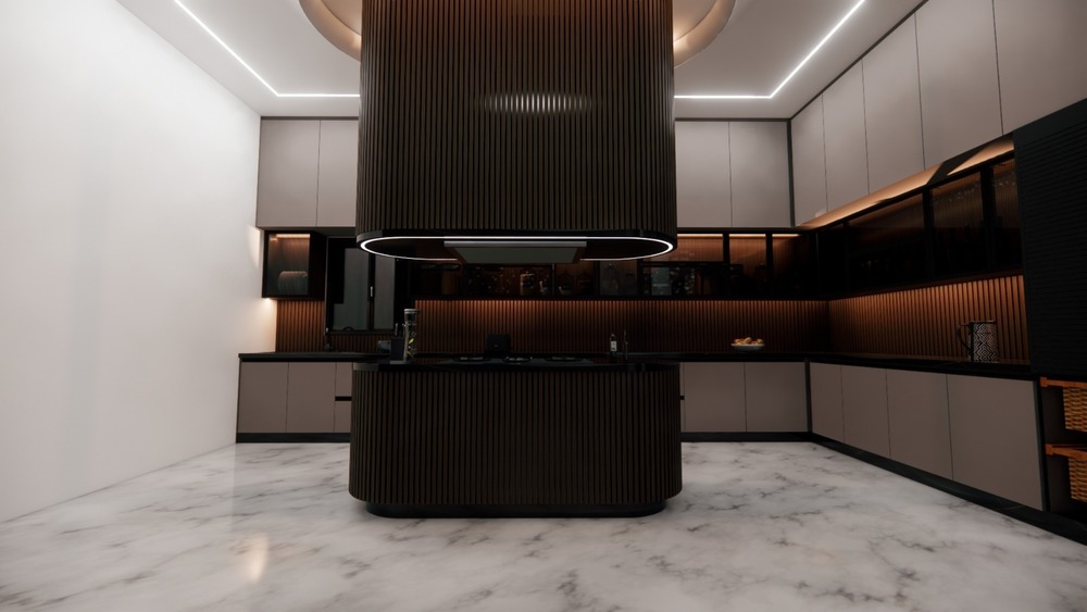 Brown Modular Kitchens