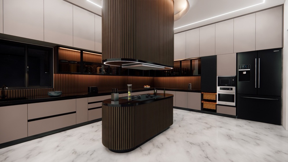Brown Modular Kitchens