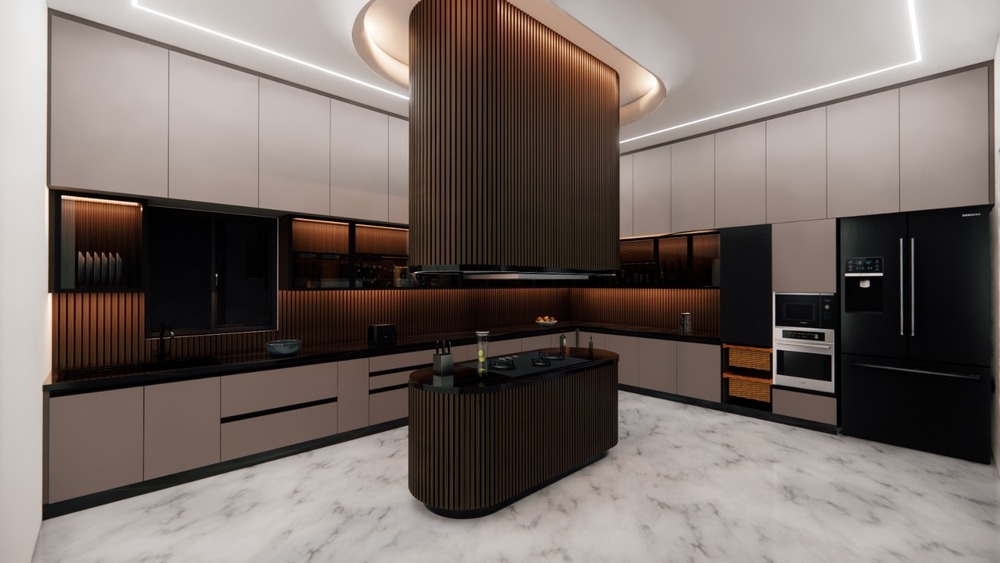 Brown Modular Kitchens