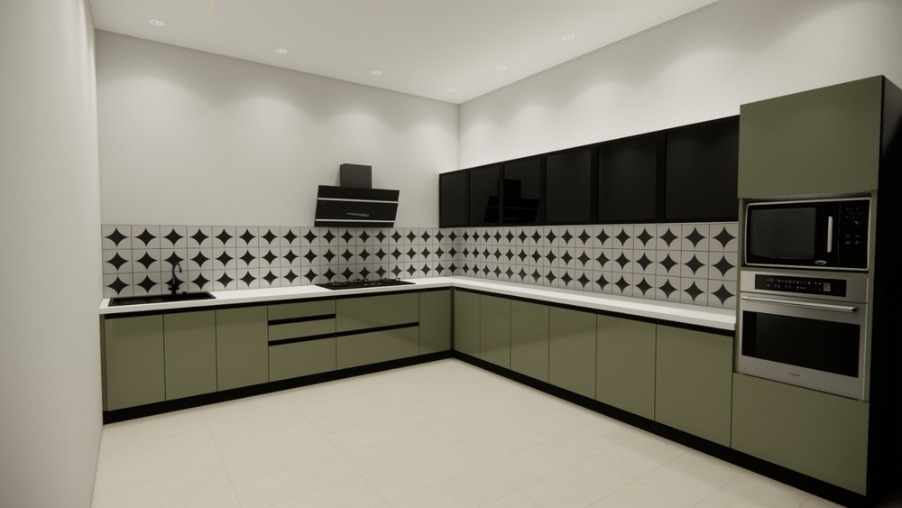 L Shape Modular Kitchens