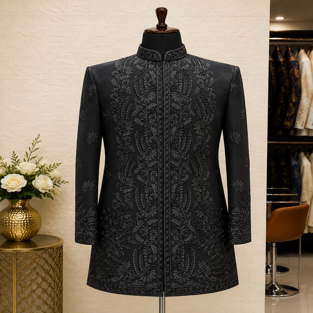 Premium Embroidered Imported Indo Western Suit - Gender: Mens
