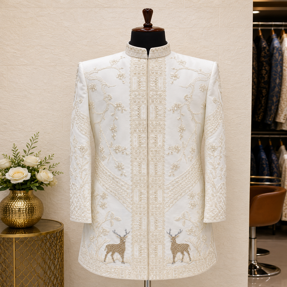 Premium Embroidered Imported Indo Western Suit