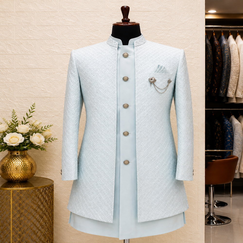 Premium Men's Printed Indo Western Suits