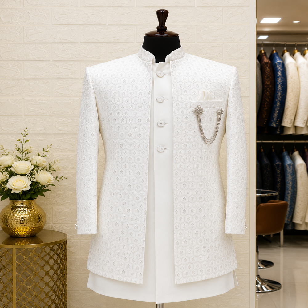 Premium Men's Printed Indo Western Suits
