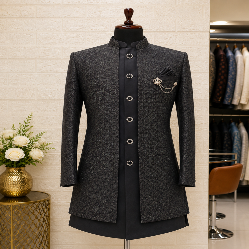 Premium Men's Printed Indo Western Suits