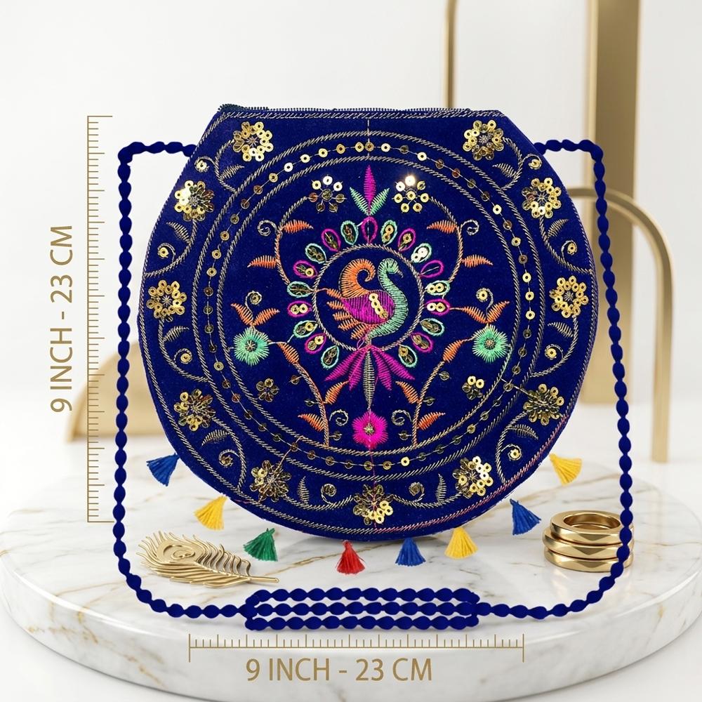 Women Designer Shoulder Bag with Embroidery Work