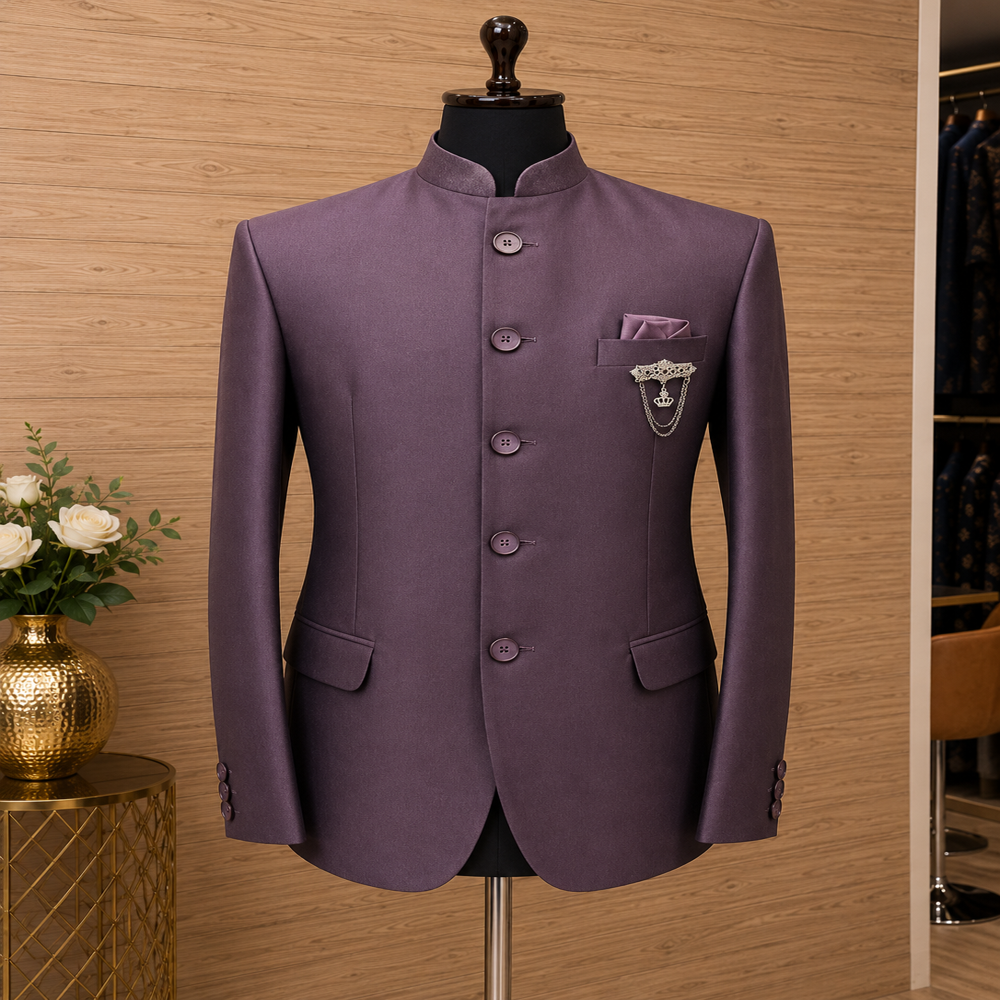 Premium Men's Plain Jodhpuri Suit