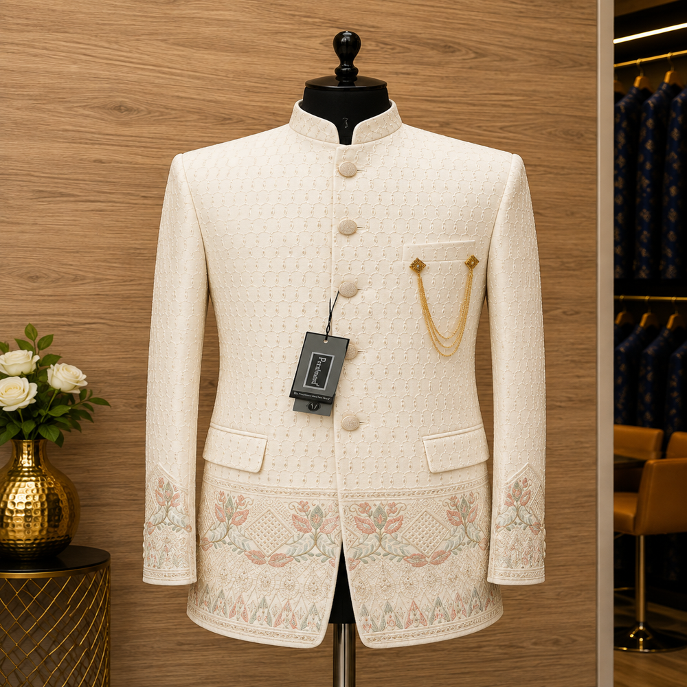 Men's Designer Panel Jodhpuri Suit for Wedding & Festive Wear