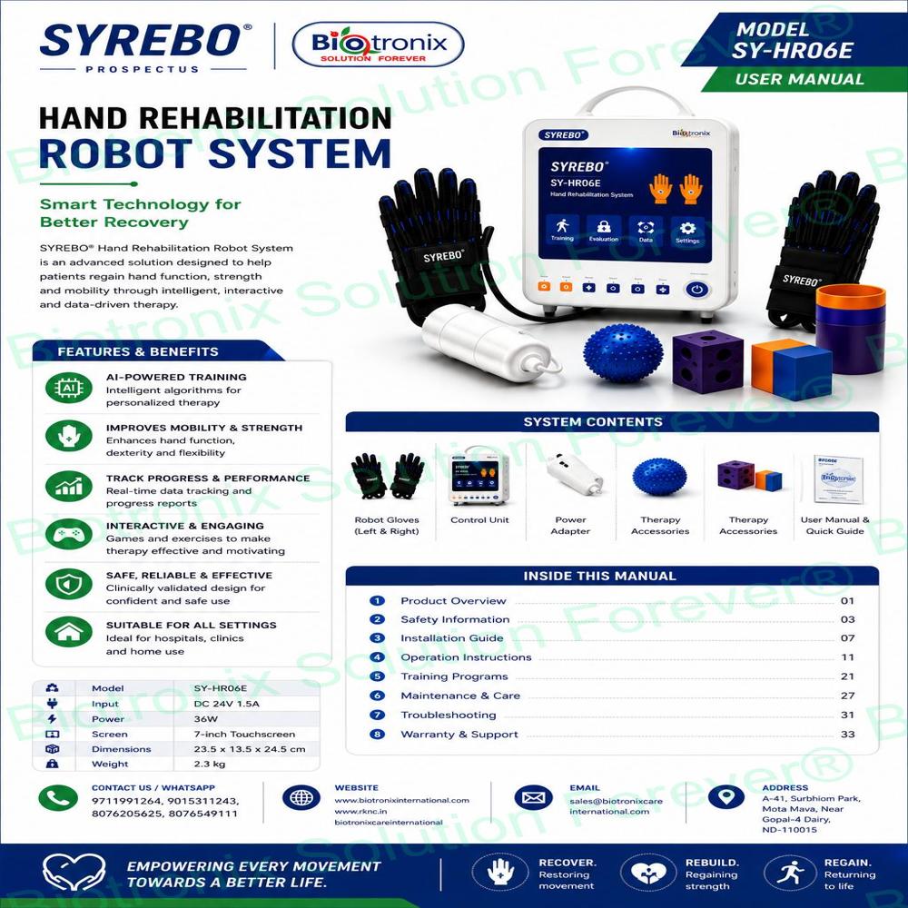 SYREBO C12 Smart Motor Rehabilitation System