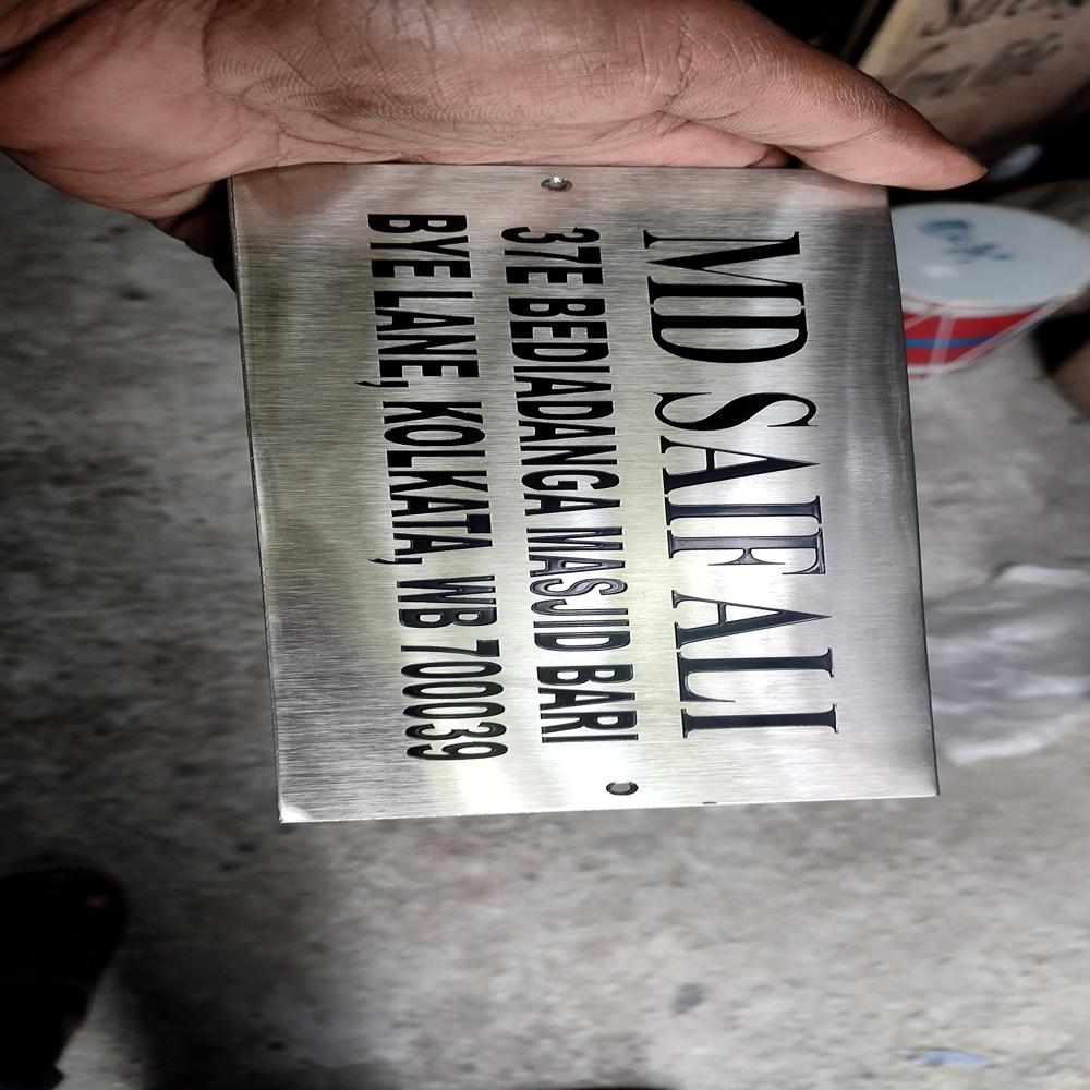 Stainless Steel Name Plate