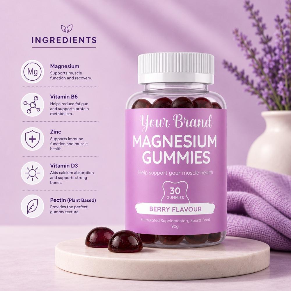 Magnesium Gummies for Relaxation & Muscle Support