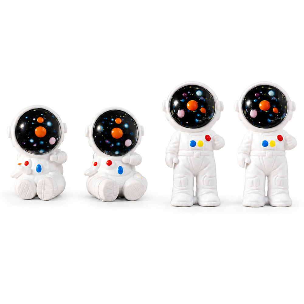 Astronaut And Ballerina Dancing Figurines Set