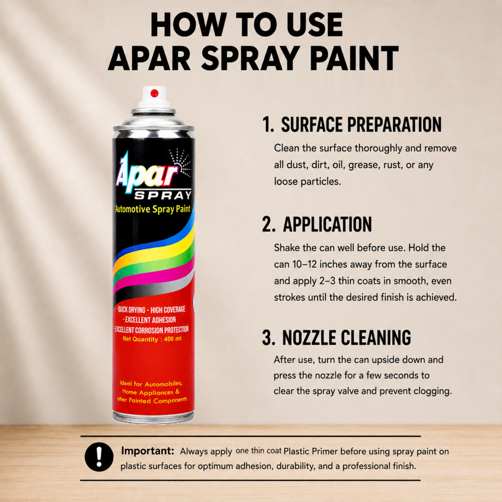 Apar Spray Paint RAL 7032 (Seimens Grey) - 400 ml