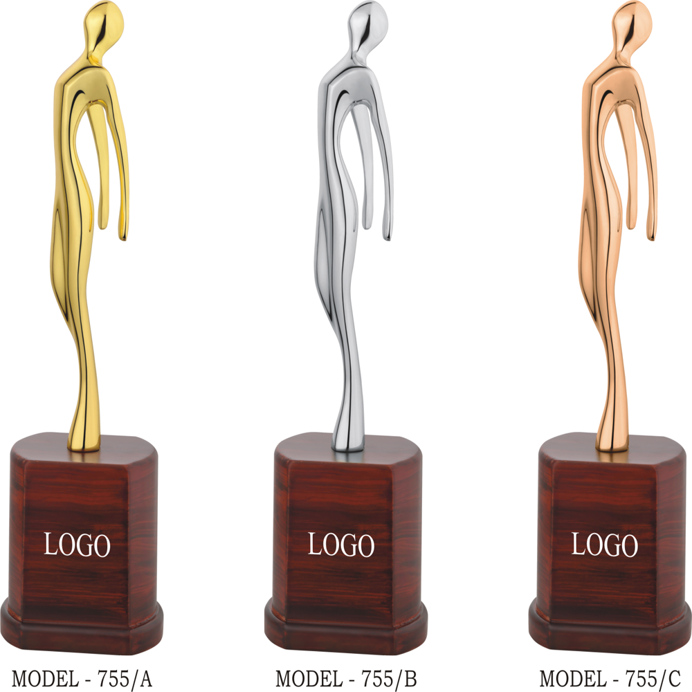Golden Finish Metal Trophy