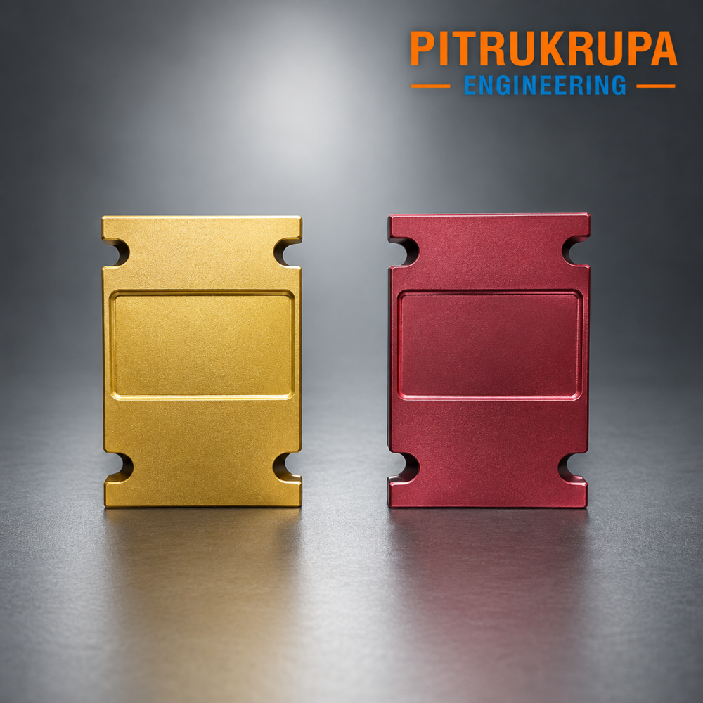 Anodized Aluminum CNC Machined Mounting Plates