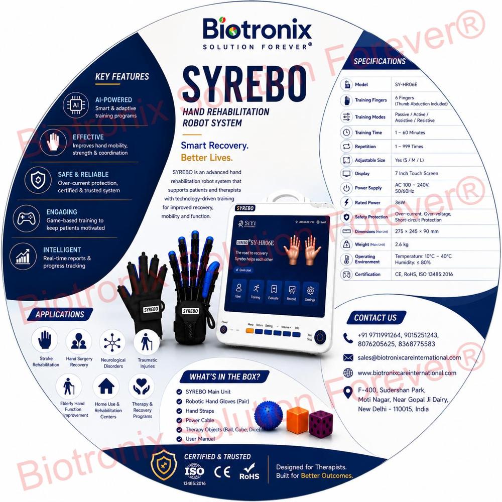 SYREBO C12 Next-Generation Hand Rehabilitation Robot