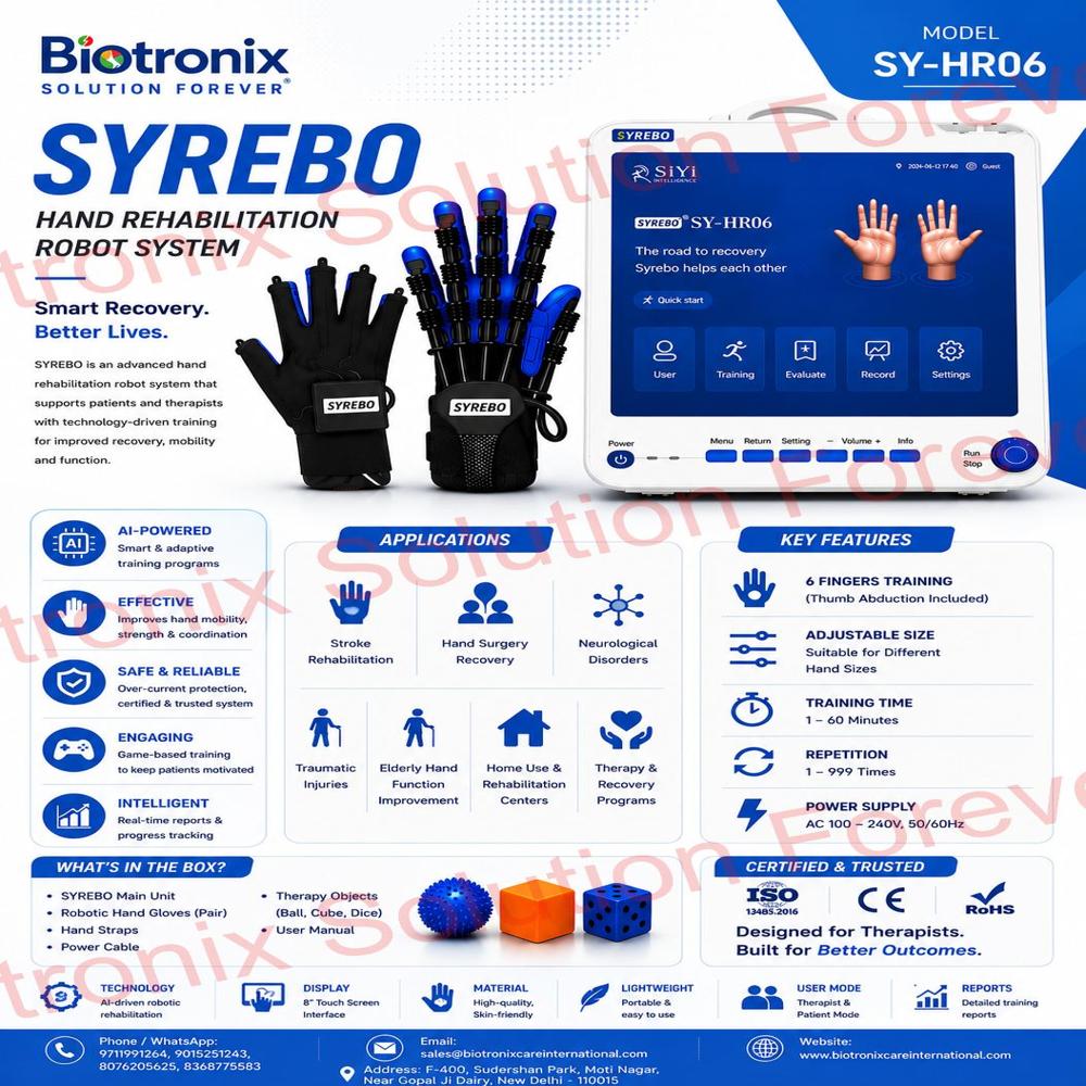 SYREBO C12 Next-Generation Hand Rehabilitation Robot