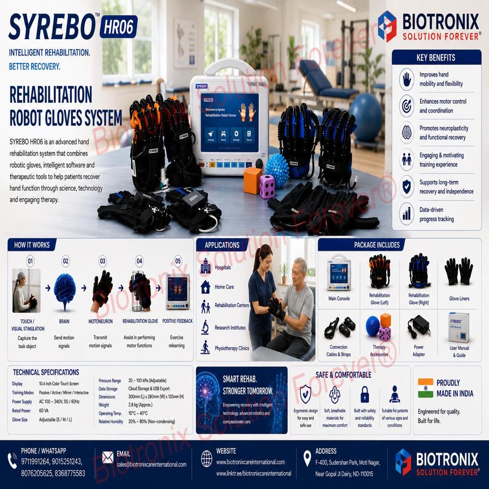 SYREBO C12 Next-Generation Hand Rehabilitation Robot