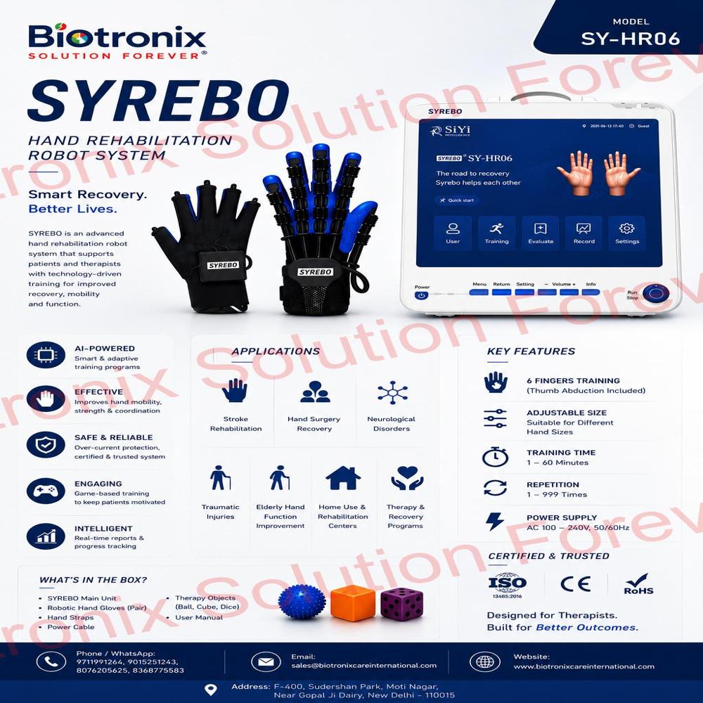 SYREBO C12 Robotic Glove for Hand Function Recovery