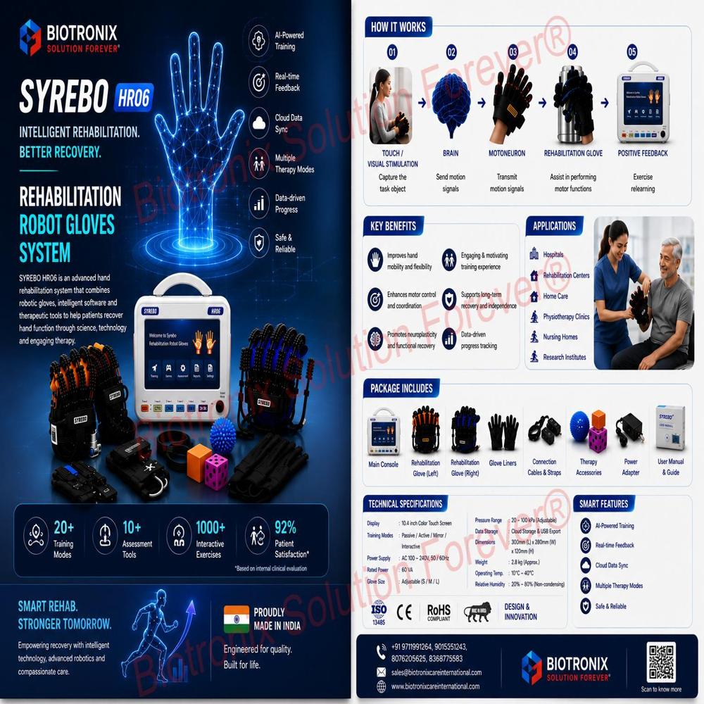 SYREBO C12 Robotic Glove for Hand Function Recovery