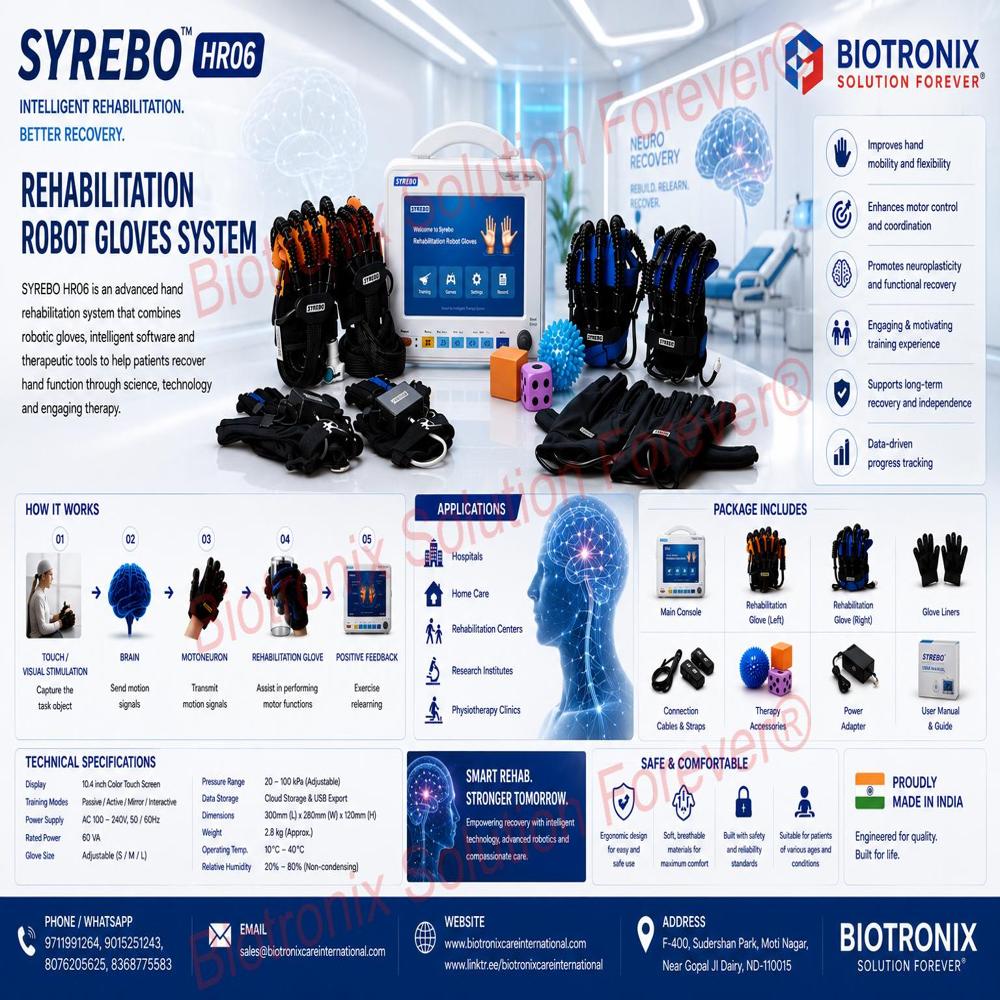 SYREBO C12 Robotic Glove for Hand Function Recovery