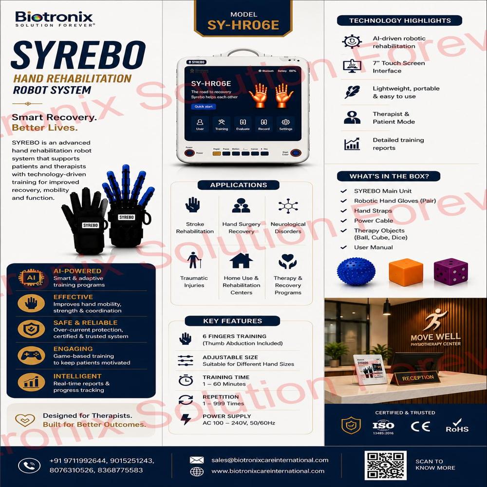 SYREBO C12 Robotic Glove for Hand Function Recovery