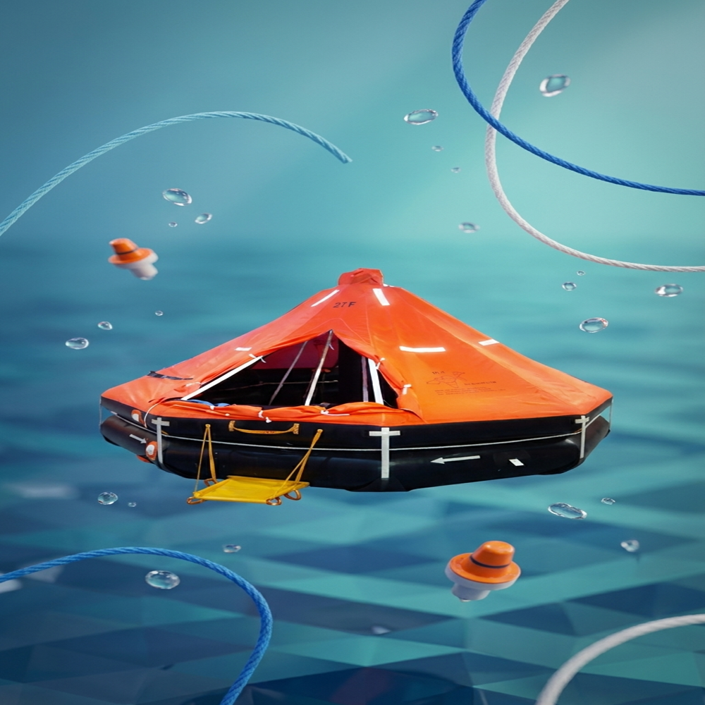 KHD TYPE DAVIT - LAUNCHED INFLATABLE LIFERAFTS