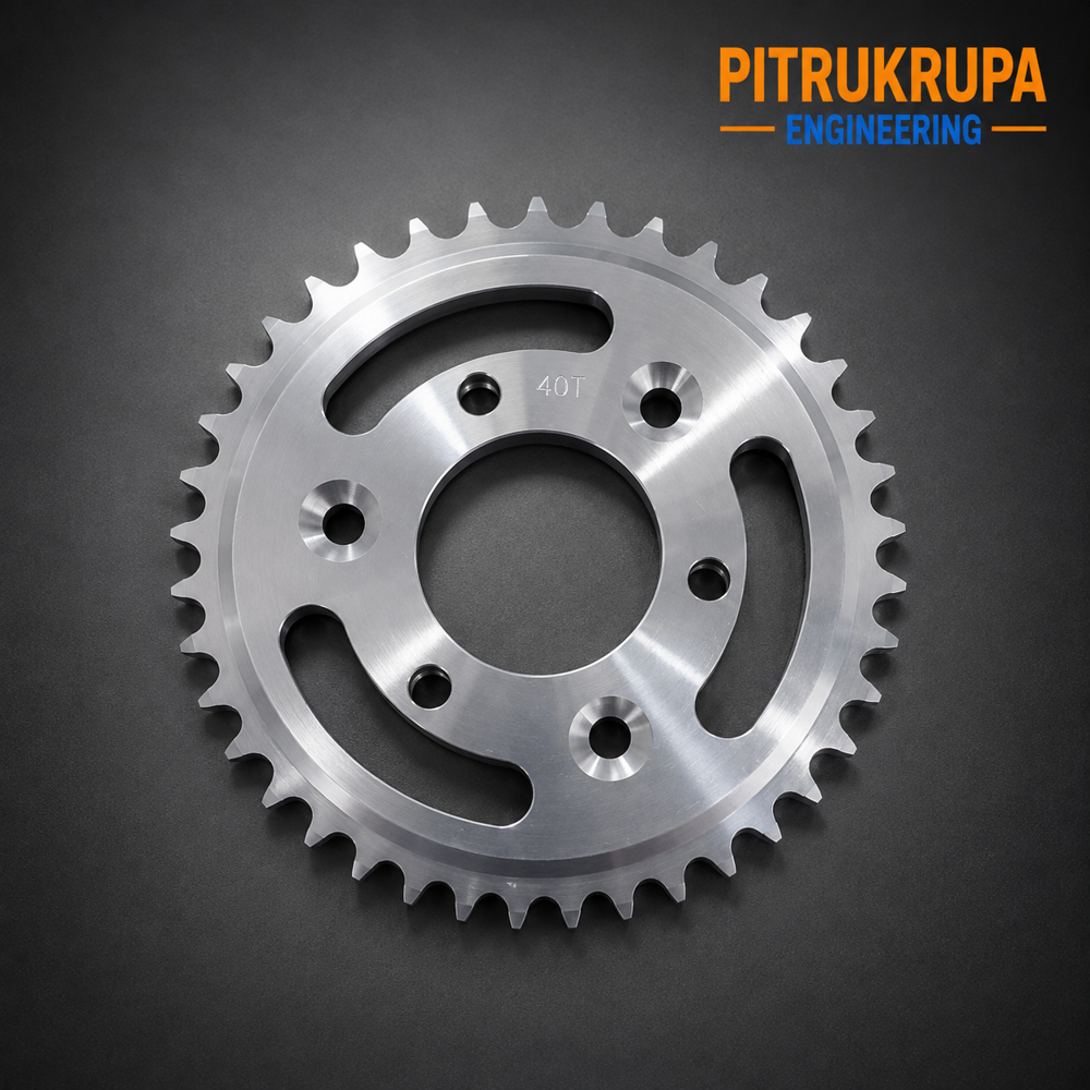 CNC Machined 40-Tooth (40T) Chain Drive Sprocket