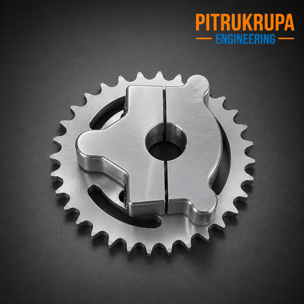 CNC Machined Split-Hub Sprocket Assembly