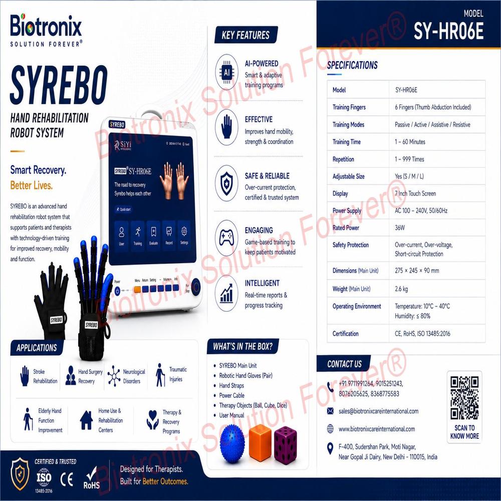 SYREBO C12 Advanced Motor Recovery Hand Robot