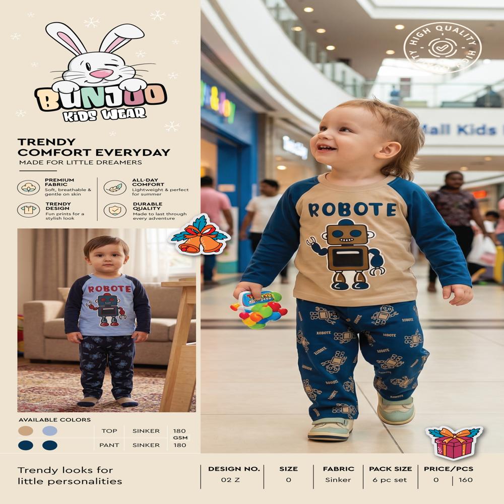 Kids Winter Wear - Bust Size: Standard Raglan Fit Inch (In)