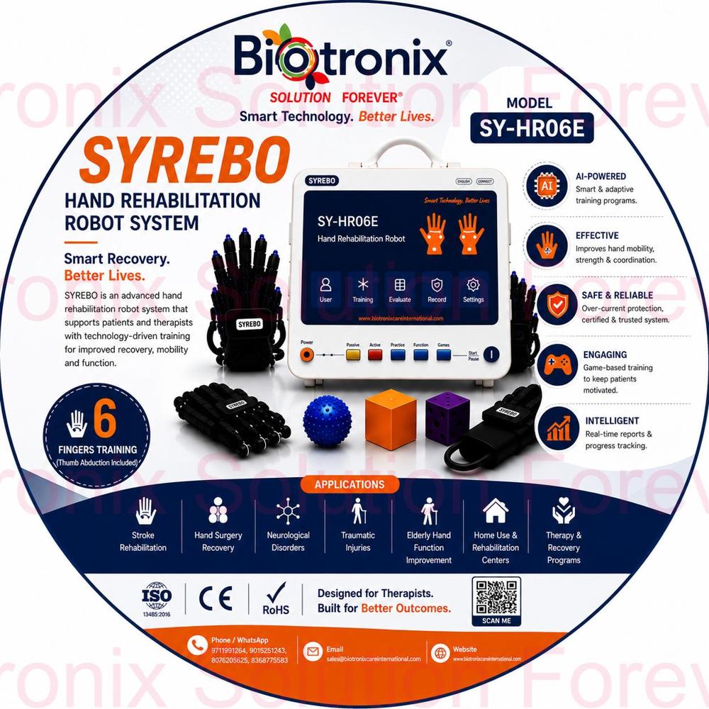 SYREBO C12 Smart Robotic Glove for Neurorehabilitation