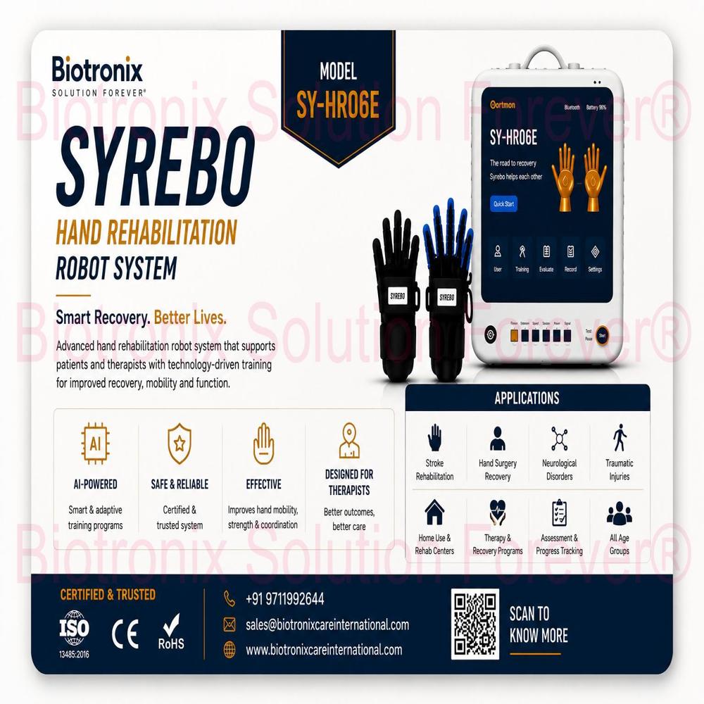 SYREBO C12 Smart Robotic Glove for Neurorehabilitation