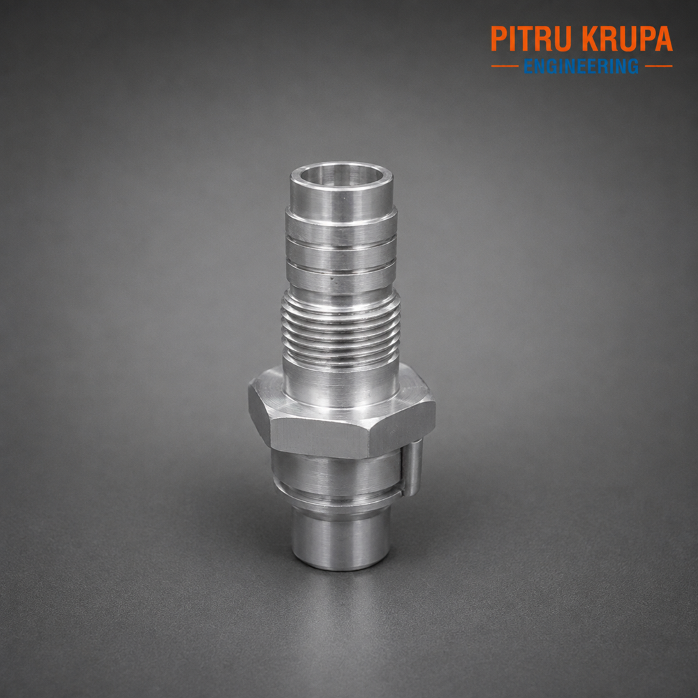 CNC Turned Hose Barb Nipple