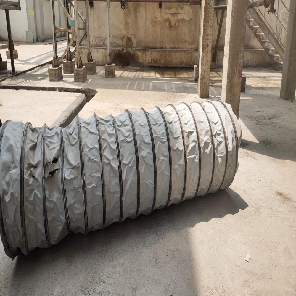 Outer Bellows - Nylon Fabric, Telescopic Design, Yellow Color, Heat Resistant Up To 150â°c, Polyester Coated, Steel Wire Reinforcement | Industrial Use, 6-month Warranty