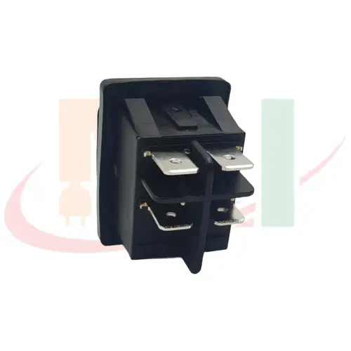30 AMP Rocker Switch Red Light Waterproof On Off 4 Pin (Welding)