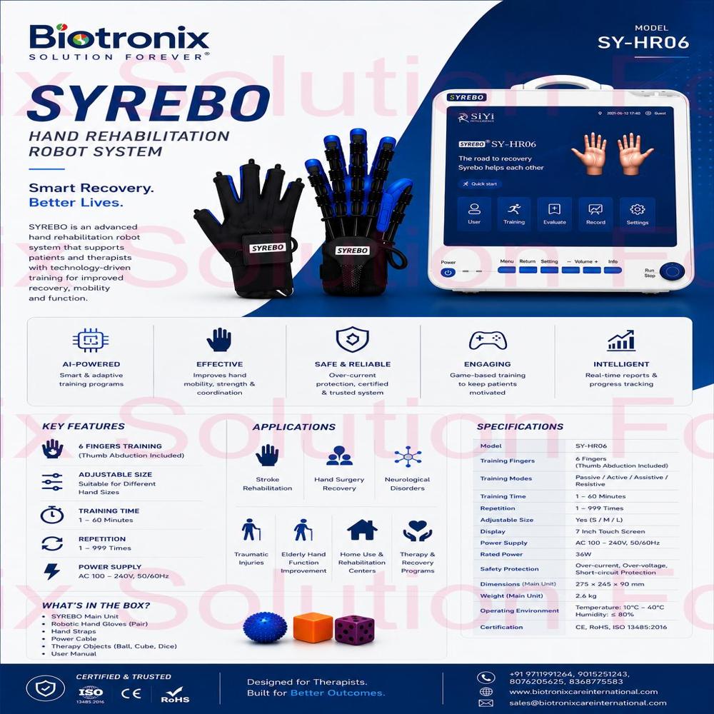 SYREBO C12 Robotic Finger Movement Therapy Device