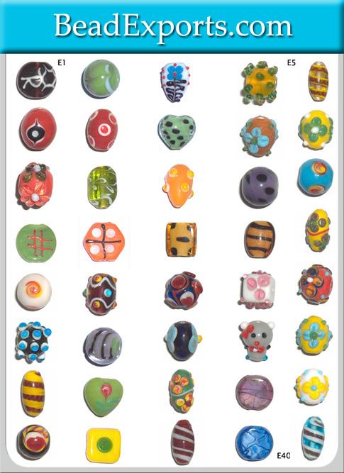 फैंसी कांच की मनके