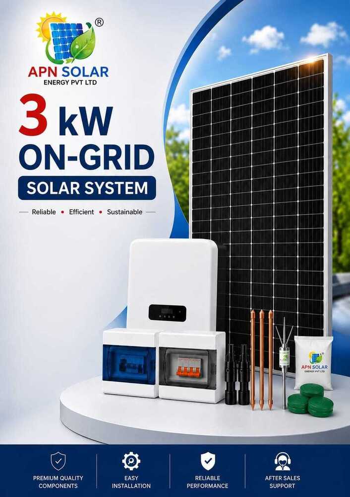 3 Kw On Grid Solar System