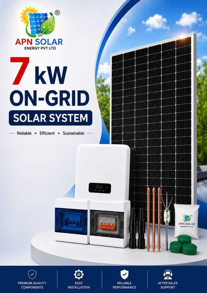 7 Kw On Grid Solar System