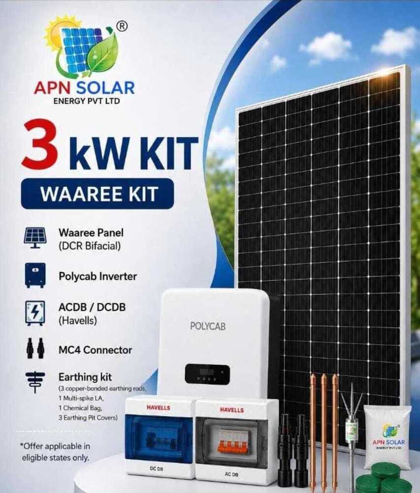 3kw Waaree Kit